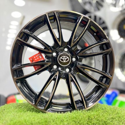 Corolla 16 Inch Aftermarket Alloy Rim – Black Glossy Finish