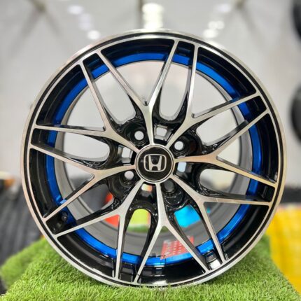 Honda 15 Inch Aftermarket Blue Finishing Alloy Rim