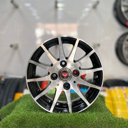 Cultus 14 Inch Aftermarket Alloy Rim – Dual-Tone Silver & Black Finish