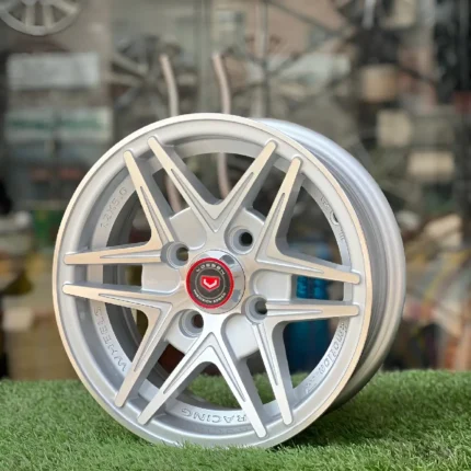 12 Inch Aftermarket Silver Mesh Alloy Rim