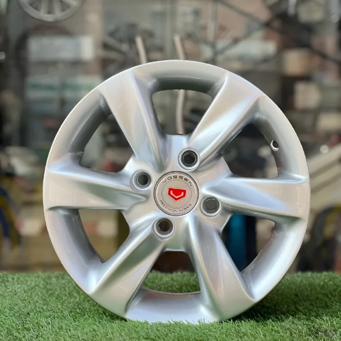 Get 13 Inch Aftermarket Silver Smooth Alloy Rim in Pakistan