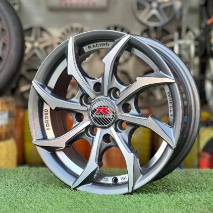 13 Inch Aftermarket Gunmetal Spiral Alloy Rim