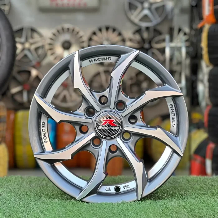 Buy 13 Inch Aftermarket Gunmetal Spiral Alloy Rim