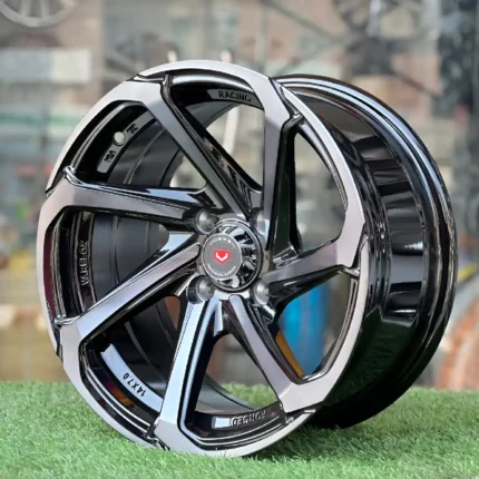 14 Inch Aftermarket Gloss Black Hyper Curve Alloy Rim
