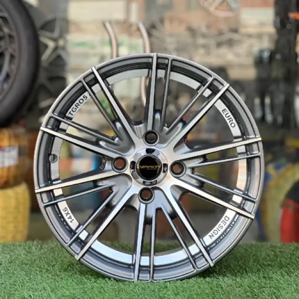 14 Inch Aftermarket Matte Gunmetal Aero Mesh Alloy Rim