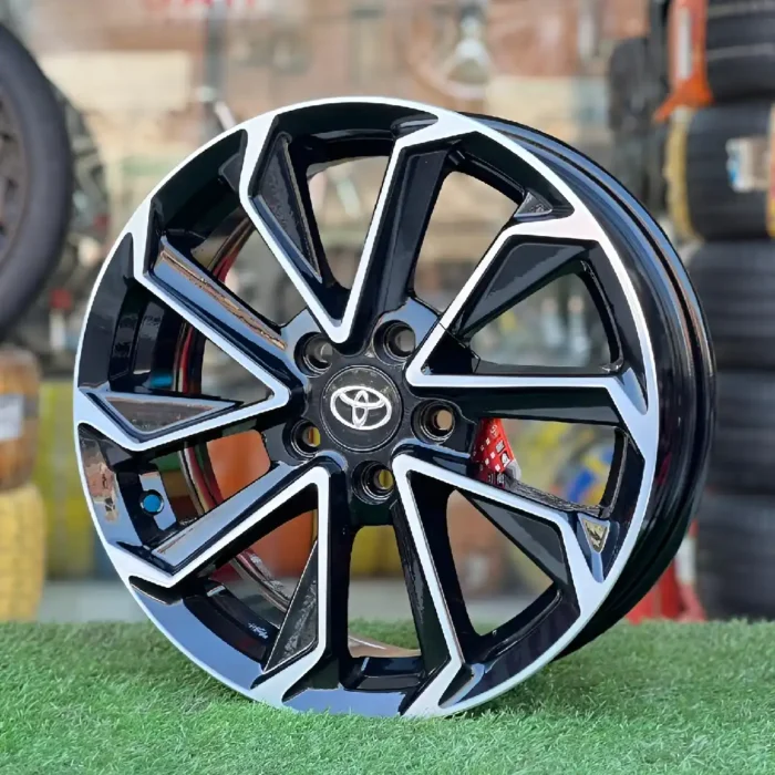15 Inch Aftermarket Gloss Black Velocity Alloy Rim Pakistan