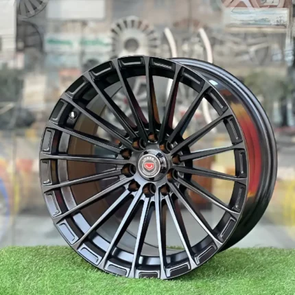 16 Inch Aftermarket Matte Black Vortex Mesh Alloy Rim