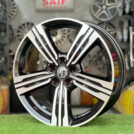 17 Inch Aftermarket Black Chrome MG Matrix Alloy Rim