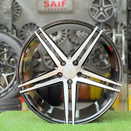 17 Inch Aftermarket Black Chrome Vortex X Alloy Rim