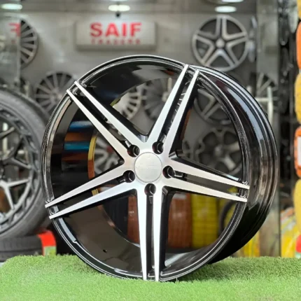 17 Inch Aftermarket Black Chrome Vortex X Alloy Rim