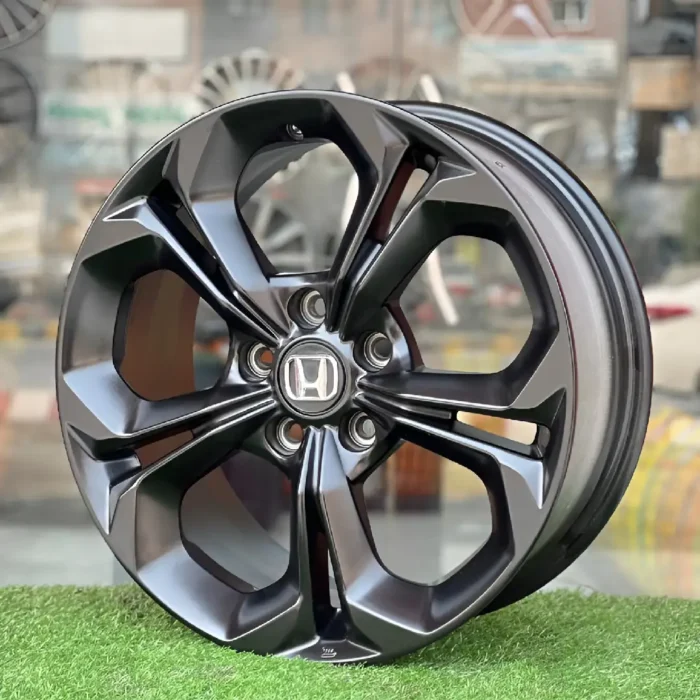 17 Inch Aftermarket Matte Black Falcon Twist Alloy Rim