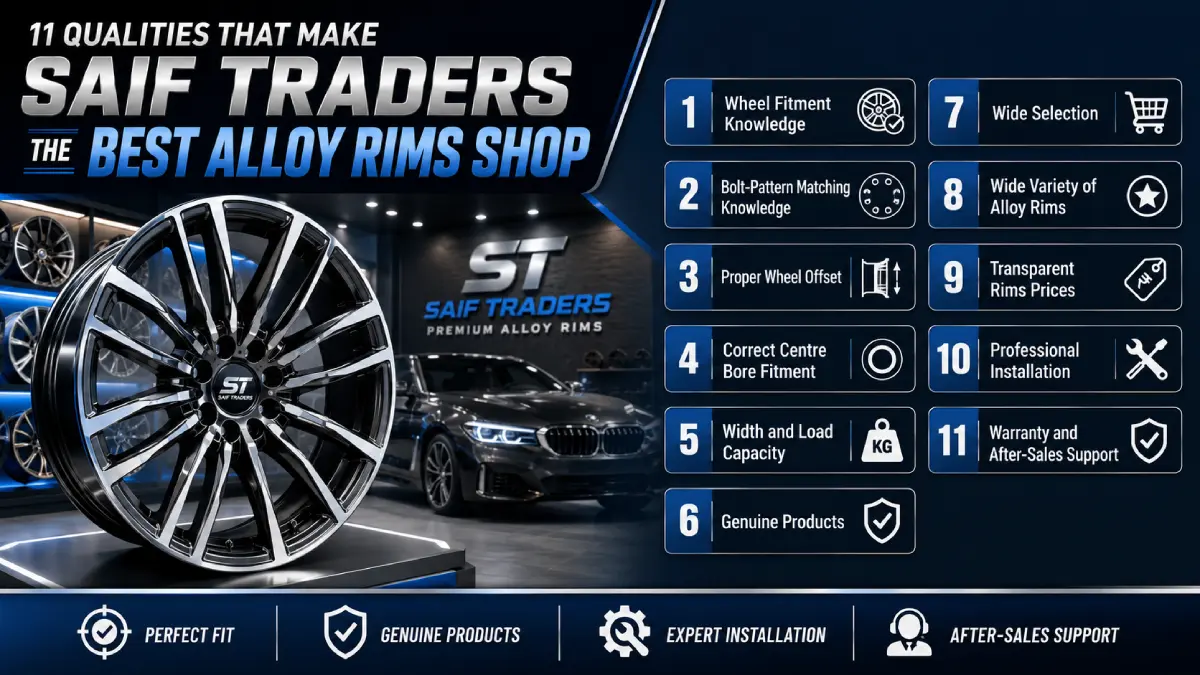 Qualities that Makes Saif Traders Best Alloy Rims Shop