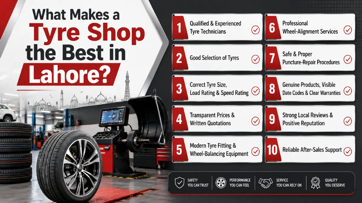 What Makes a Tyre Shop the Best in Lahore